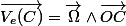 \overrightarrow{V_{e}(C)}=\overrightarrow{\Omega}\wedge\overrightarrow{OC}