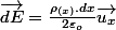 \overrightarrow{dE}=\frac{\rho_{(x)}.dx}{2\varepsilon_{o}}\overrightarrow{u_{x}}