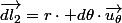 \overrightarrow{dl_{2}}=r\cdot d\theta\cdot\overrightarrow{u_{\theta}}