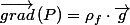 \overrightarrow{grad}\left(P\right)=\rho_f\cdot\overrightarrow{g}