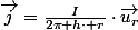 \overrightarrow{j}=\frac{I}{2\pi h\cdot r}\cdot\overrightarrow{u_{r}}