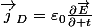 \overrightarrow{j}_{D}=\varepsilon_{0}\frac{\partial\overrightarrow{E}}{\partial t}