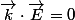 \overrightarrow{k}\cdot\overrightarrow{E}=0\;\forall t\;\forall M