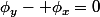 \phi_y- \phi_x=0