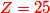 \red{Z=25}