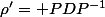 \rho'= PDP^{-1}