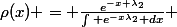 \rho(x) = \frac{e^{-x \lambda_2}}{\int e^{-x\lambda_2} dx} 