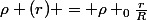 \rho (r) = \rho _{0}\frac{r}{R}