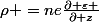 \rho =ne\frac{\partial \varepsilon }{\partial z}