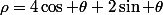 \rho=4\cos \theta+2\sin \theta