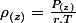 \rho_{(z)}=\frac{P_{(z)}}{r.T}