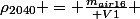 \rho_{2040} = \frac{m_{air16}}{ V1} 