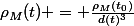 \rho_{M}(t) = \frac{\rho_{M}(t_{0})}{d(t)^3}