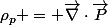 \rho_p = \vec{\nabla}\cdot\vec{P}