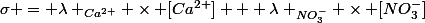 \sigma = \lambda _{Ca^{2+}} \times [Ca^{2+}] + \lambda _{NO_3^{-}} \times [NO_3^{-}]