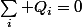 \sum_i Q_i=0