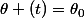 \theta (t)=\theta_0