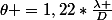 \theta =1,22*\frac{\lambda }{D}