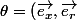 \theta=\left(\overrightarrow{e_{x}},\overrightarrow{e_{r}}\right