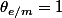 \theta_{e/m}=1\;tour