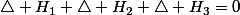 \triangle H_{1}+\triangle H_{2}+\triangle H_{3}=0