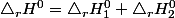\triangle_{r}H^{0}=\triangle_{r}H_{1}^{0}+\triangle_{r}H_{2}^{0}