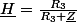 \underline{H}=\frac{R_{3}}{R_{3}+\underline{Z}}