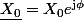 \underline{X_0}=X_0e^{\mathrm{j}\phi}