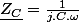 \underline{Z_{C}}=\frac{1}{j.C.\omega}