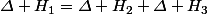 \varDelta H_{1}=\varDelta H_{2}+\varDelta H_{3}