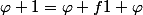 \varphi 1=\varphi f1+\varphi
