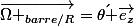 \vec{\Omega _{barre/R}}=\acute{\theta }\vec{e_{z}}