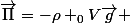 \vec{\Pi}=-\rho _0V\vec{g} 