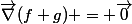 \vec{\nabla}(f+g) = \vec{0}