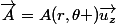 \vec{A}=A(r,\theta )\vec{u_{z}}