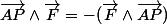 \vec{AP}\wedge\vec{F}=-(\vec{F}\wedge\vec{AP})