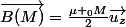 \vec{B(M)}=\frac{\mu _{0}M}{2}\vec{u_{z}}