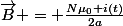 \vec{B} = \frac{N\mu_0 i(t)}{2a}
