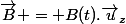 \vec{B} = B(t).\vec{u}_z
