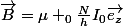 \vec{B}=\mu _{0}\frac{N}{h}I_{0}\vec{e_{z}}