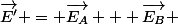 \vec{E'} = \vec{E_A} + \vec{E_B} 