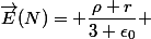 \vec{E}(N)= \dfrac{\rho r}{3 \epsilon_0} 