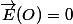 \vec{E}(O)=0
