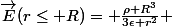 \vec{E}(r\leq R)= \frac{\rho R^3}{3\epsilon r^2} 