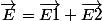 \vec{E}=\vec{E1}+\vec{E2}