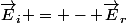 \vec{E}_i = - \vec{E}_r