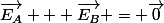 \vec{E_A} + \vec{E_B} = \vec{0}