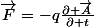 \vec{F}=-q\frac{\partial \vec{A}}{\partial t}