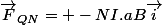 \vec{F}_{QN}= -NI.aB\vec{i}