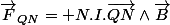 \vec{F}_{QN}= N.I.\vec{QN}\wedge\vec{B}